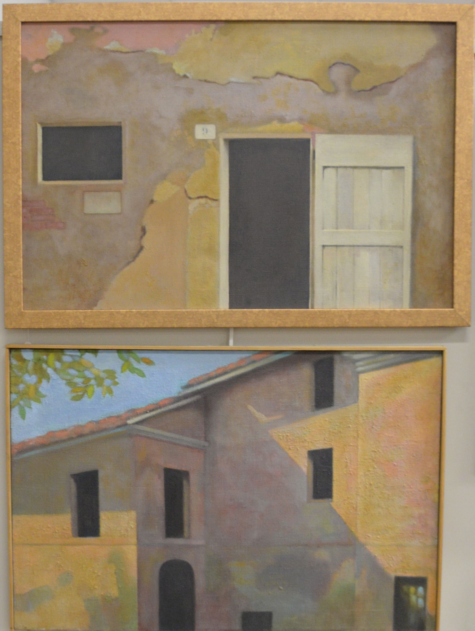 Five Oil Paintings of Street Scenes (1 of 9)