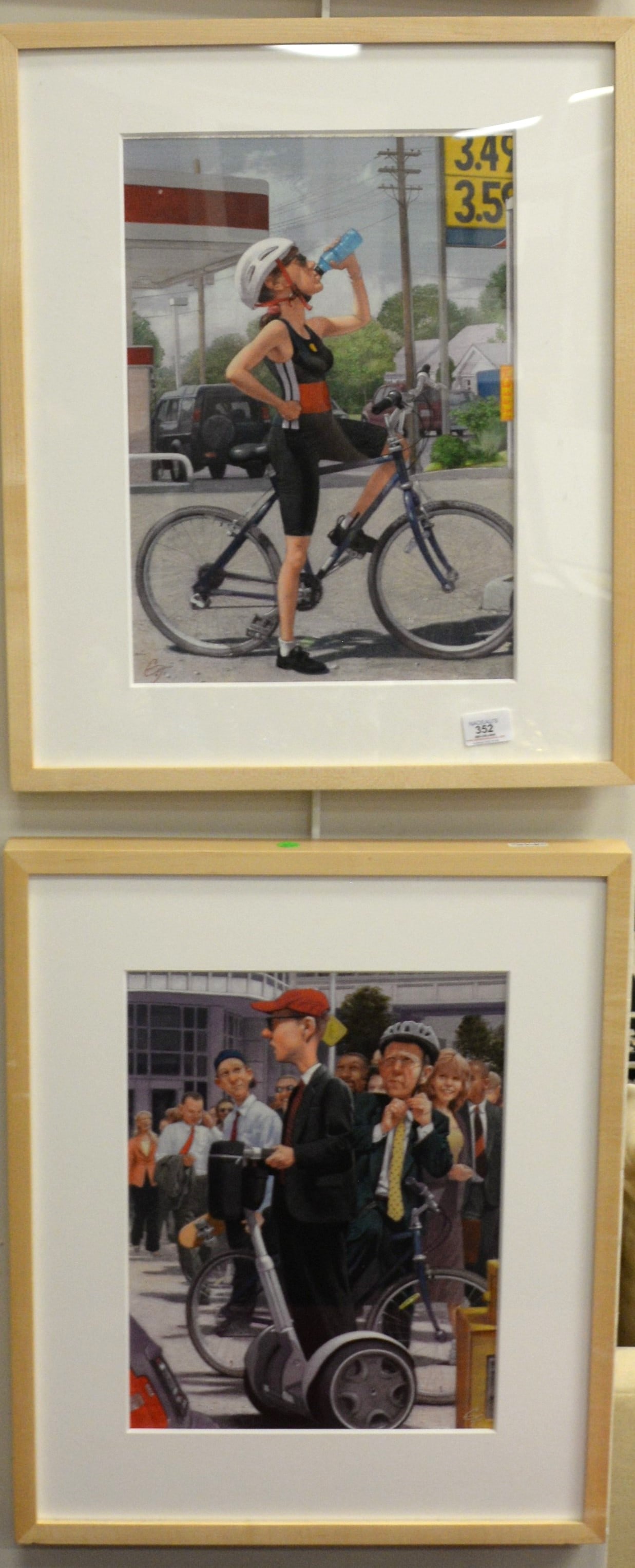 Five Christopher Fox Payne (American born 1984) Mixed Media on Paper (1 of 8)