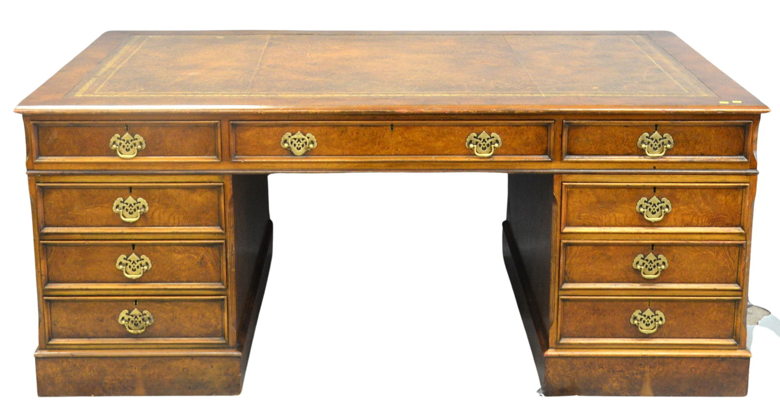 Burlwood Three Part Partners Desk (1 of 6)