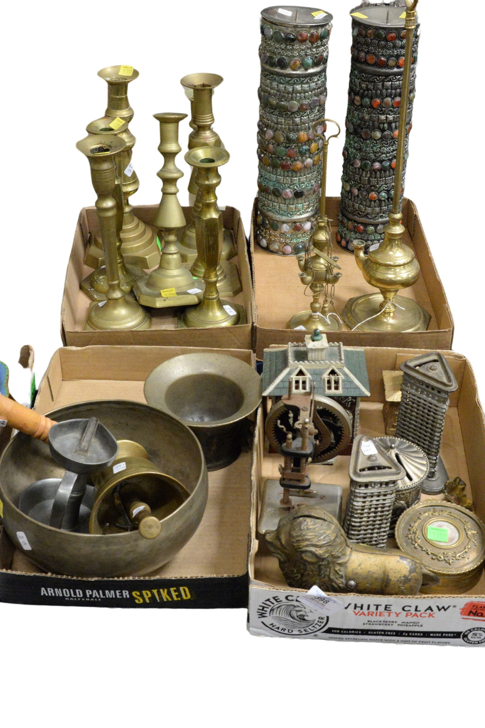 Four Tray Lots of Brass Items (1 of 6)