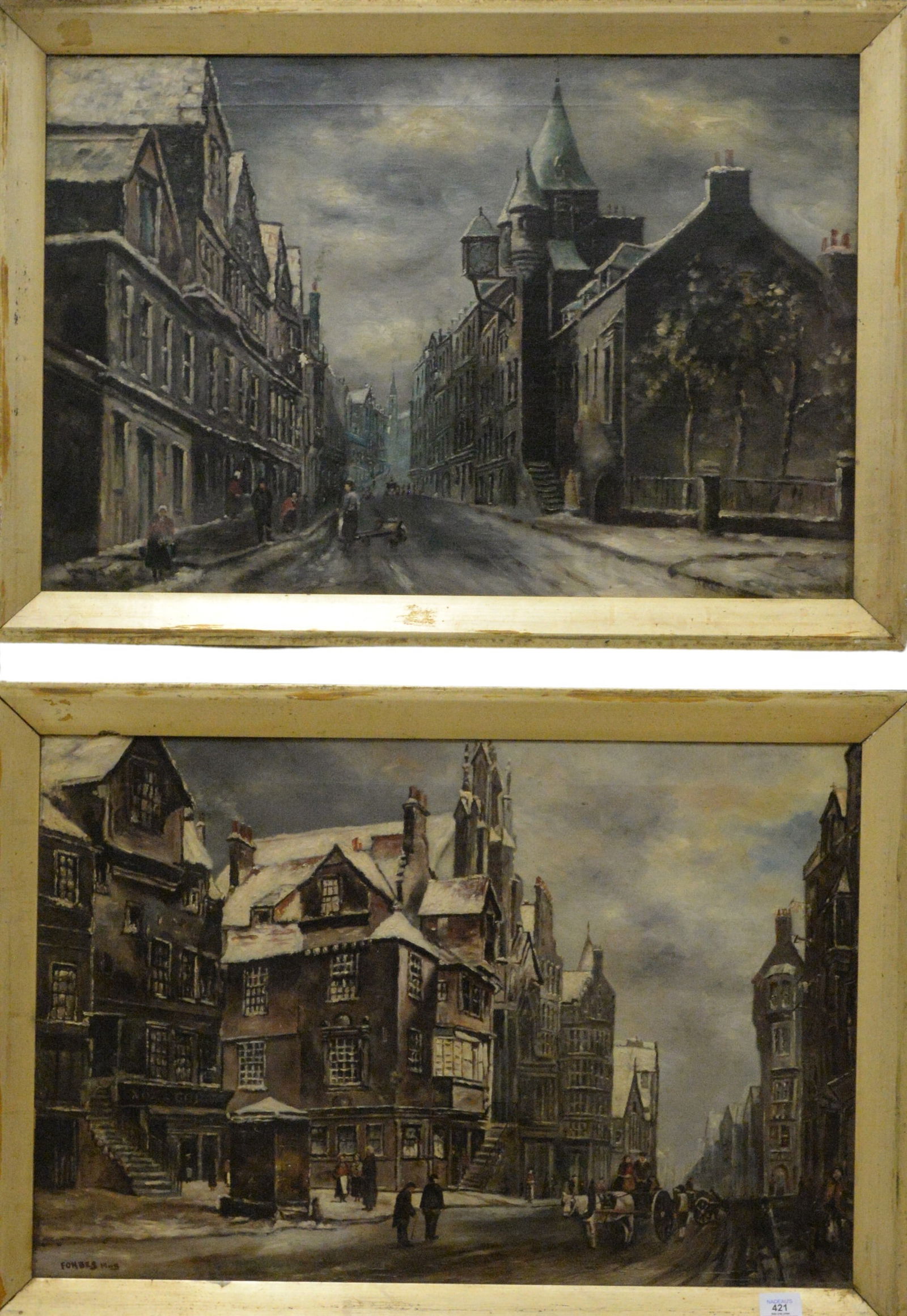 Two Oil on Canvas Cityscapes (1 of 5)