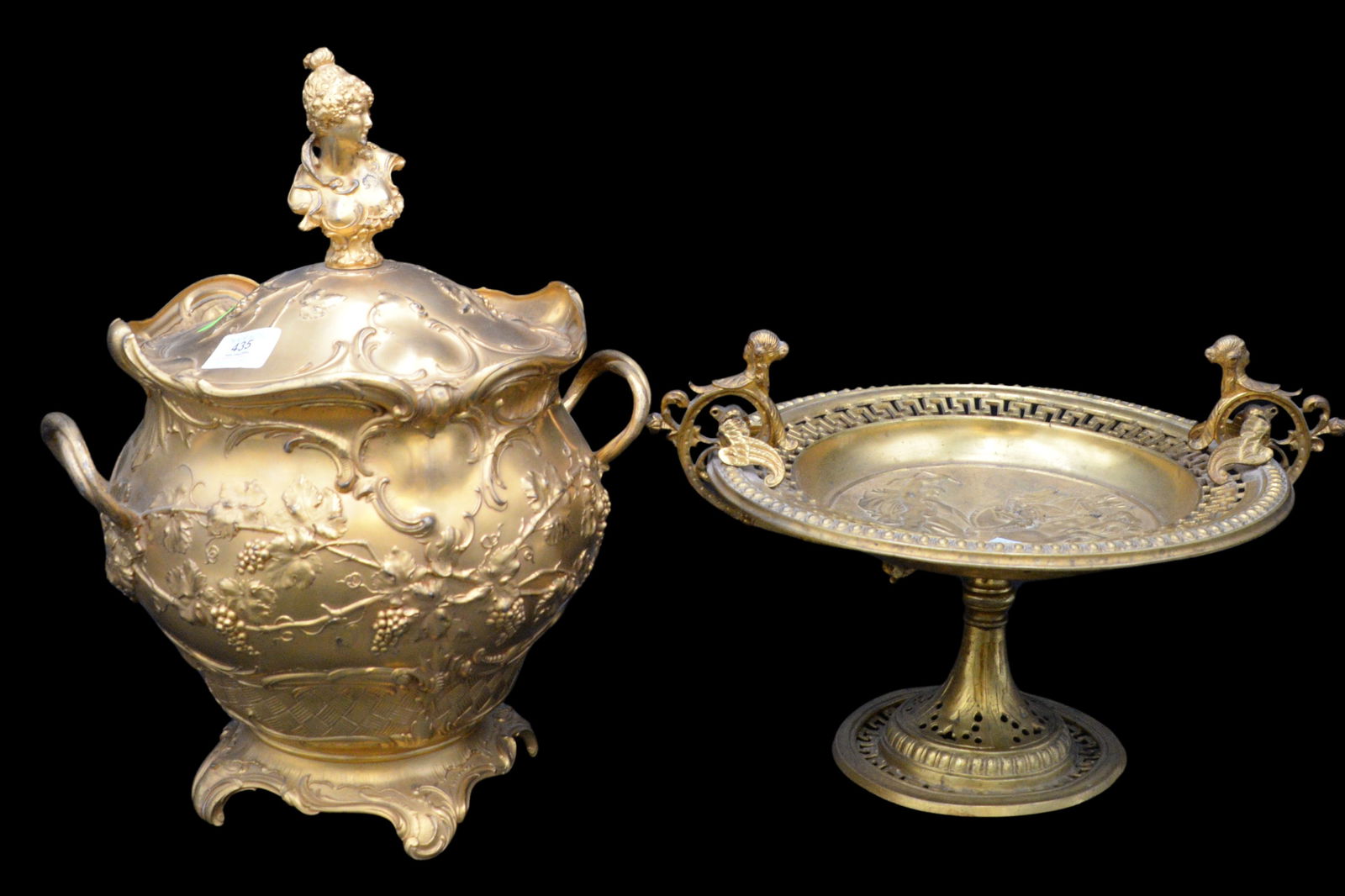 Two Piece Gilt Metal Lot (1 of 7)