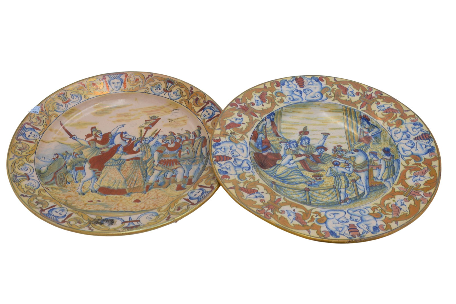 Pair of Majolica Chargers (1 of 7)