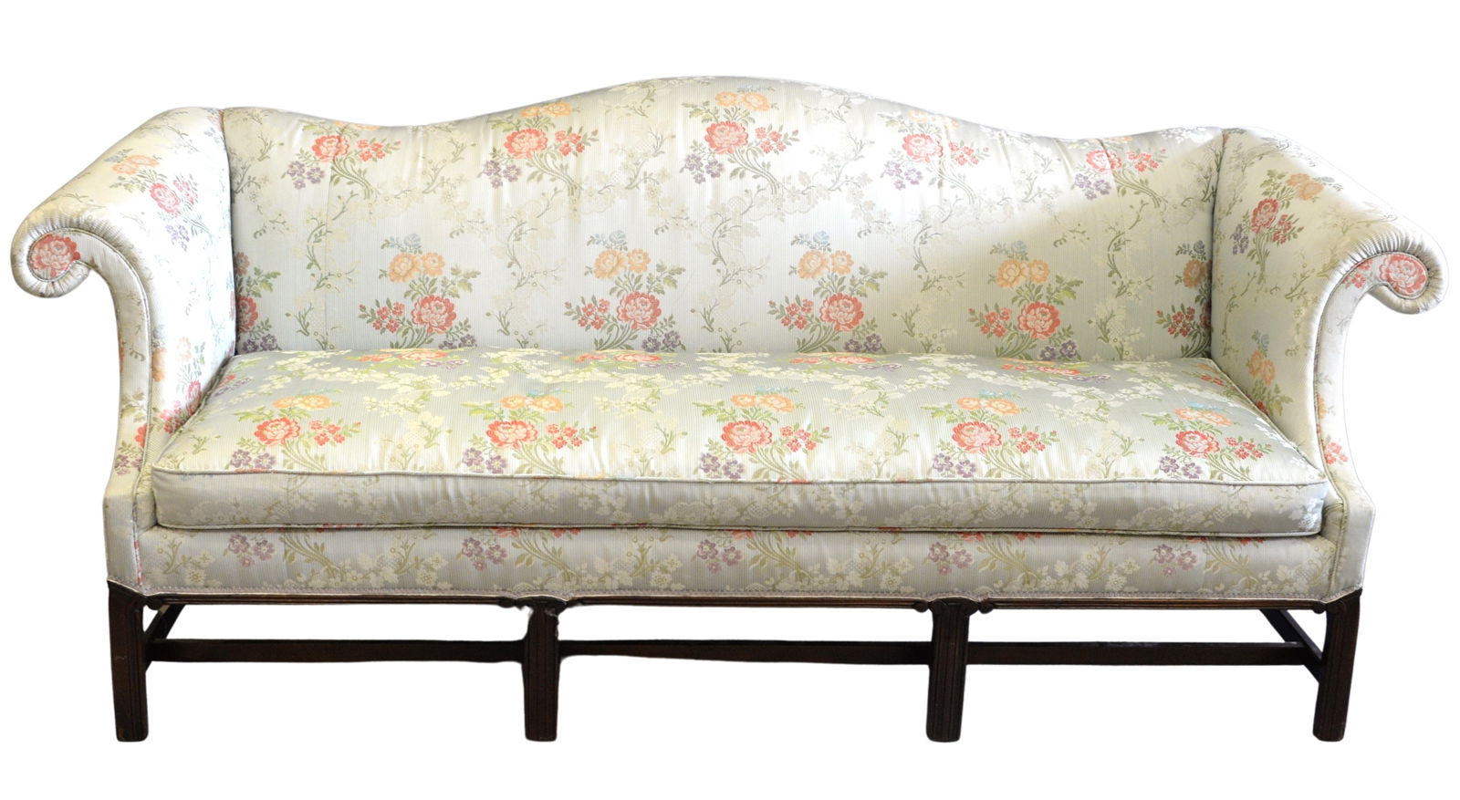 Chippendale Style Camel Back Sofa (1 of 5)