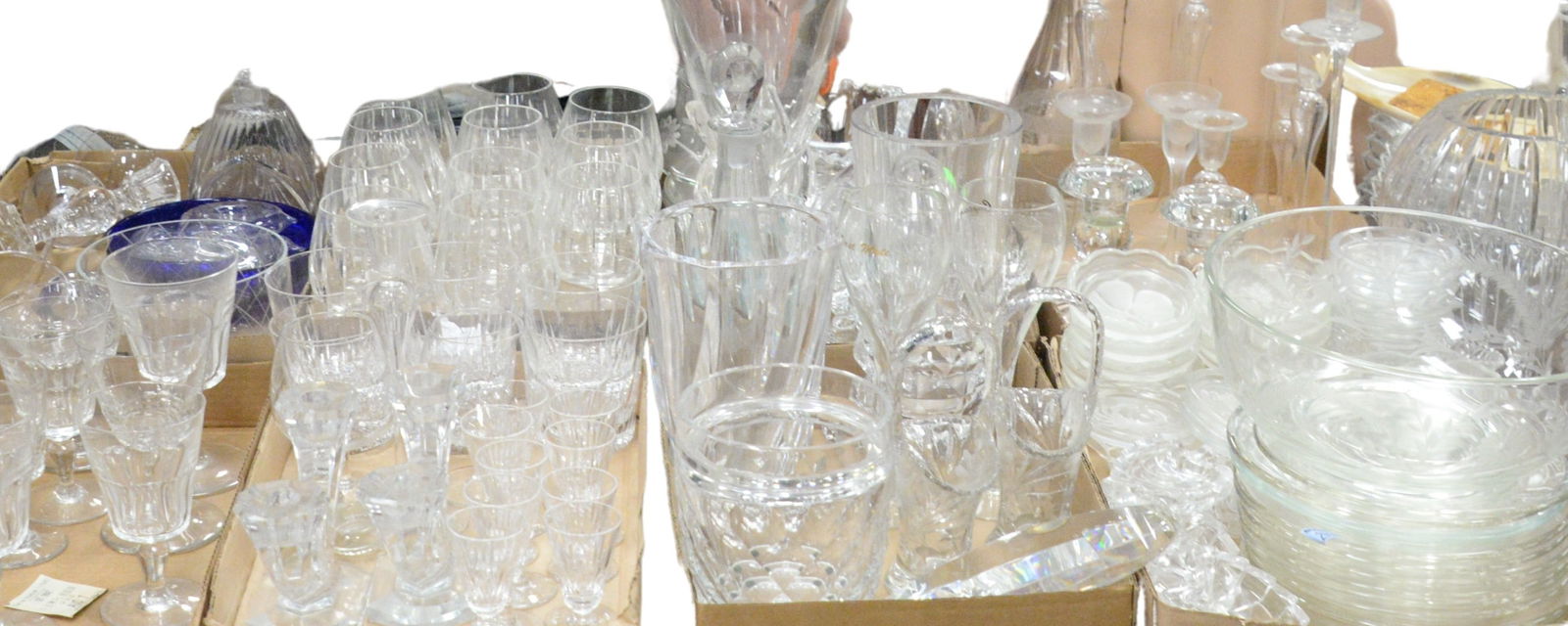 Eight Tray Lot of Assorted Glass (1 of 8)