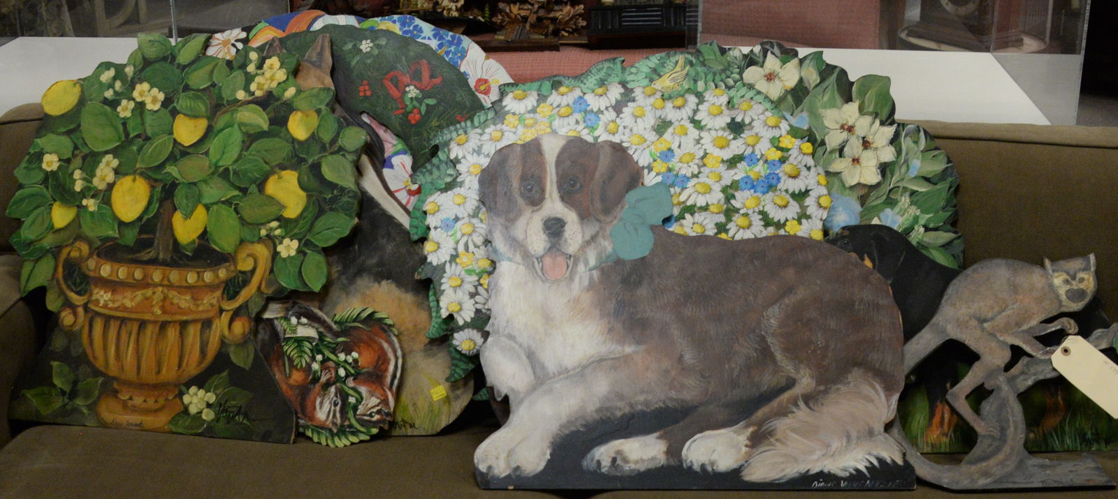 Hand Painted 12 Piece Group of Diane Voyentzie Dummy Boards (1 of 8)