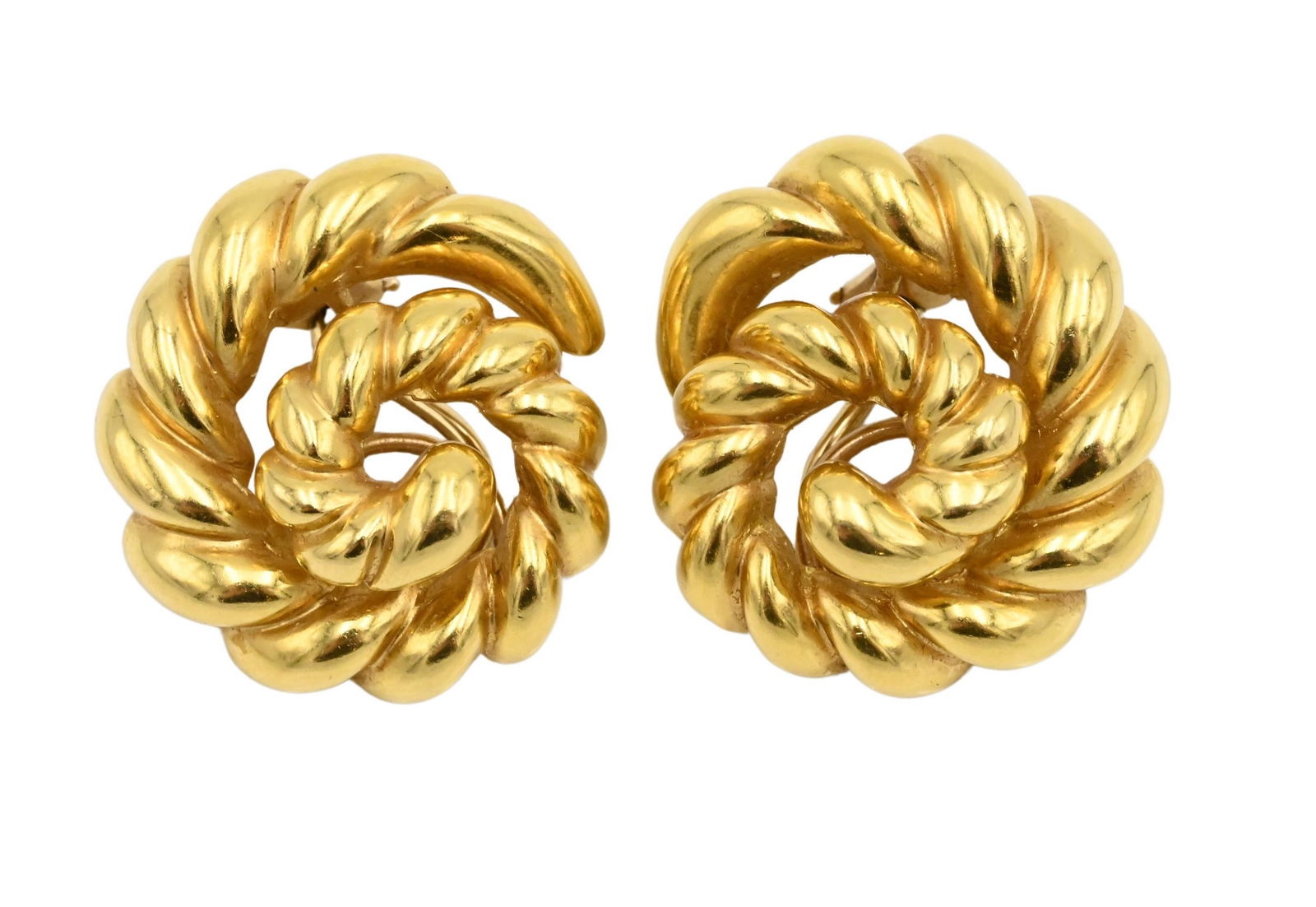 Pair 18K Yellow Gold Ear Clips (1 of 5)