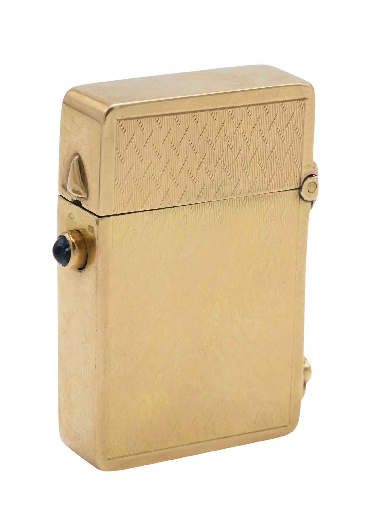 18K Yellow Gold Cigarette Auto Lighter (1 of 6)