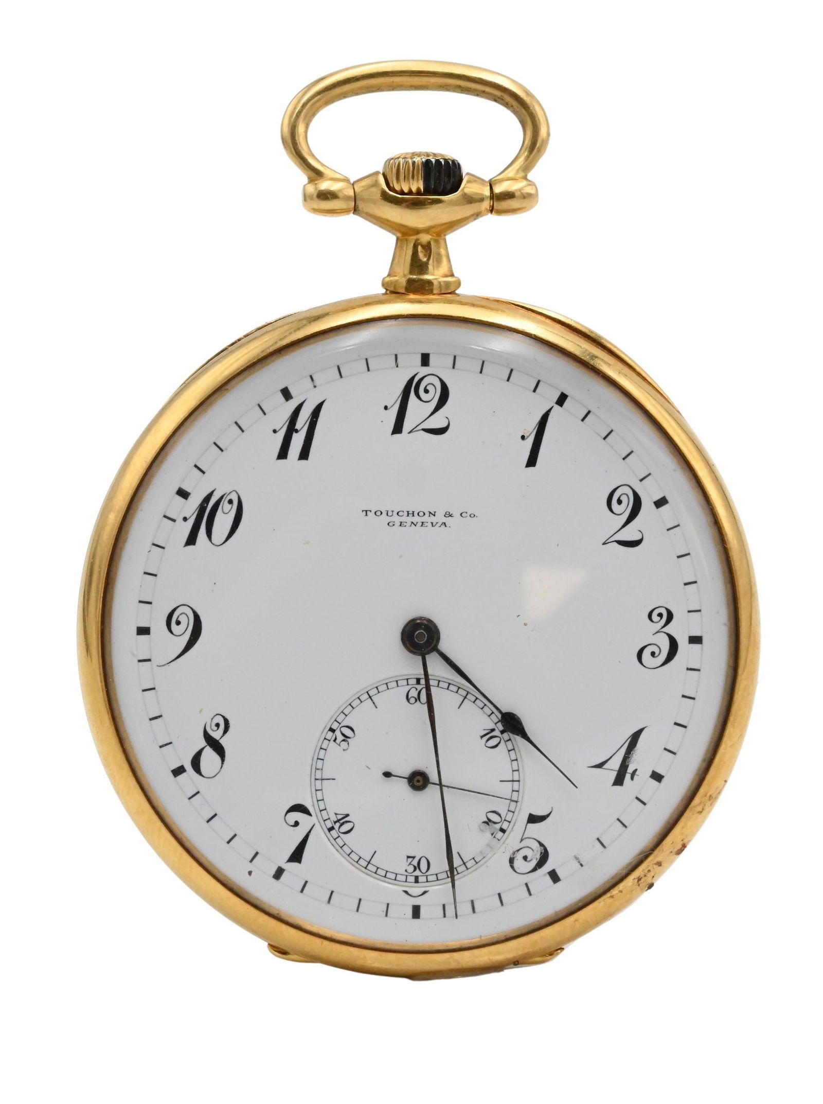 Touchon & Company 18K Yellow Gold Pocket Watch (1 of 8)