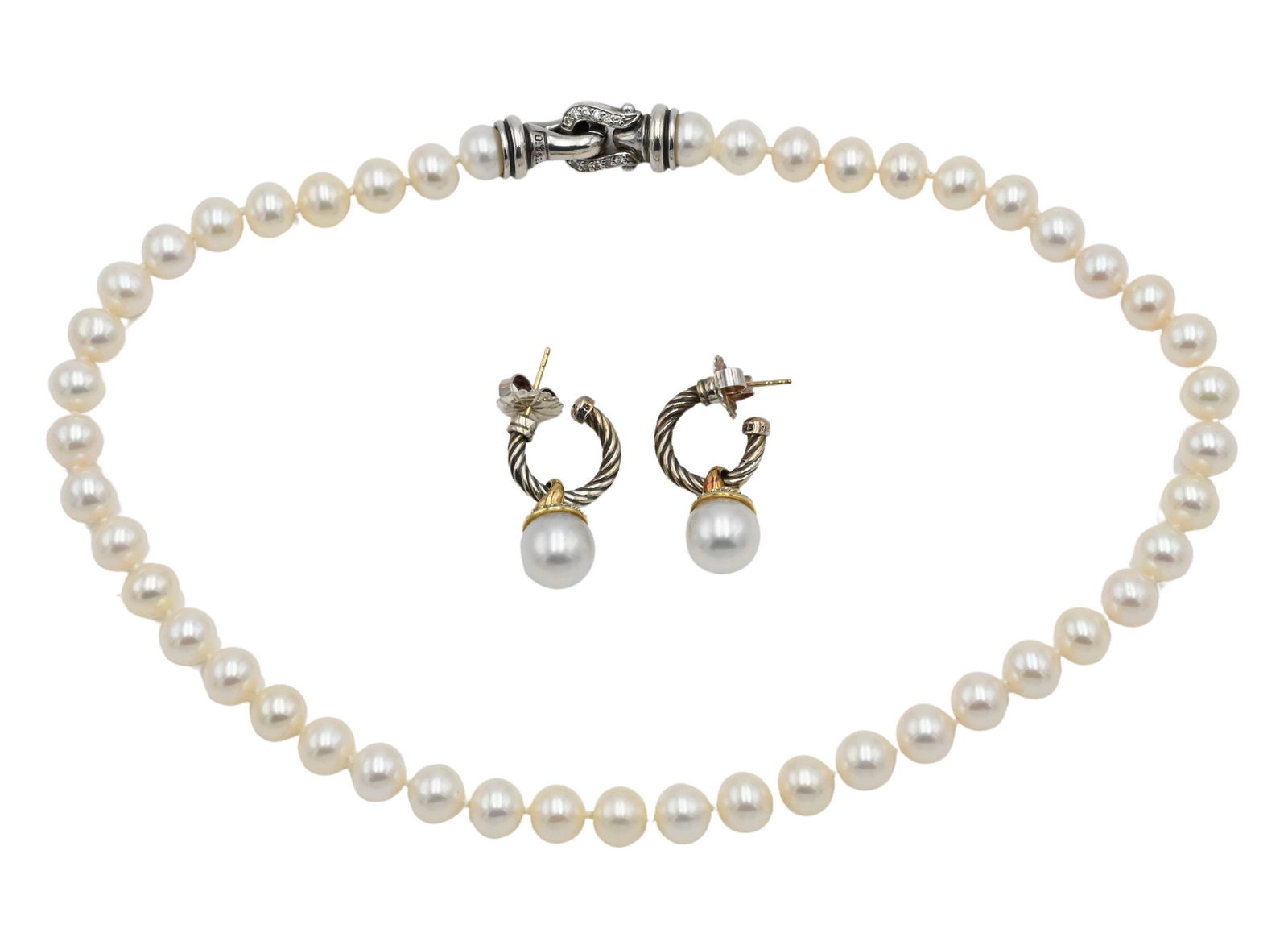 Two Piece David Yurman Lot to Include Necklace and Earrings (1 of 5)