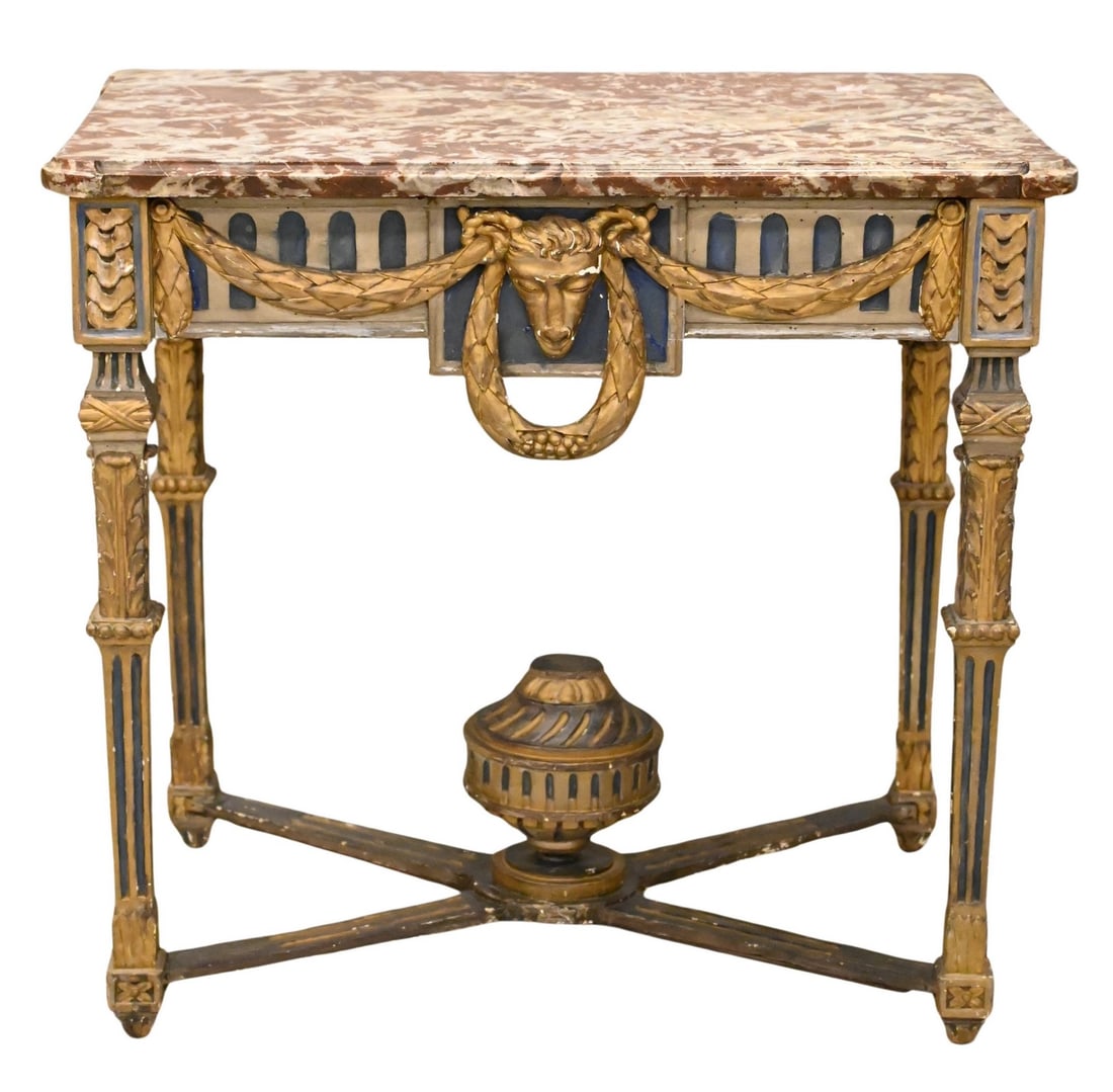 Italian Marble Top Side Table (1 of 7)