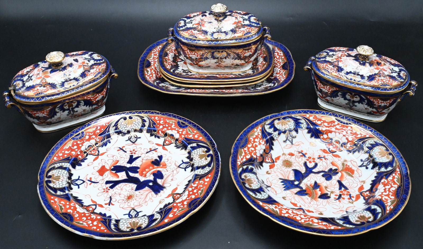 112 Piece Assembled English Glazed Ceramic Table Service to Include Some Royal Worcester (1 of 13)