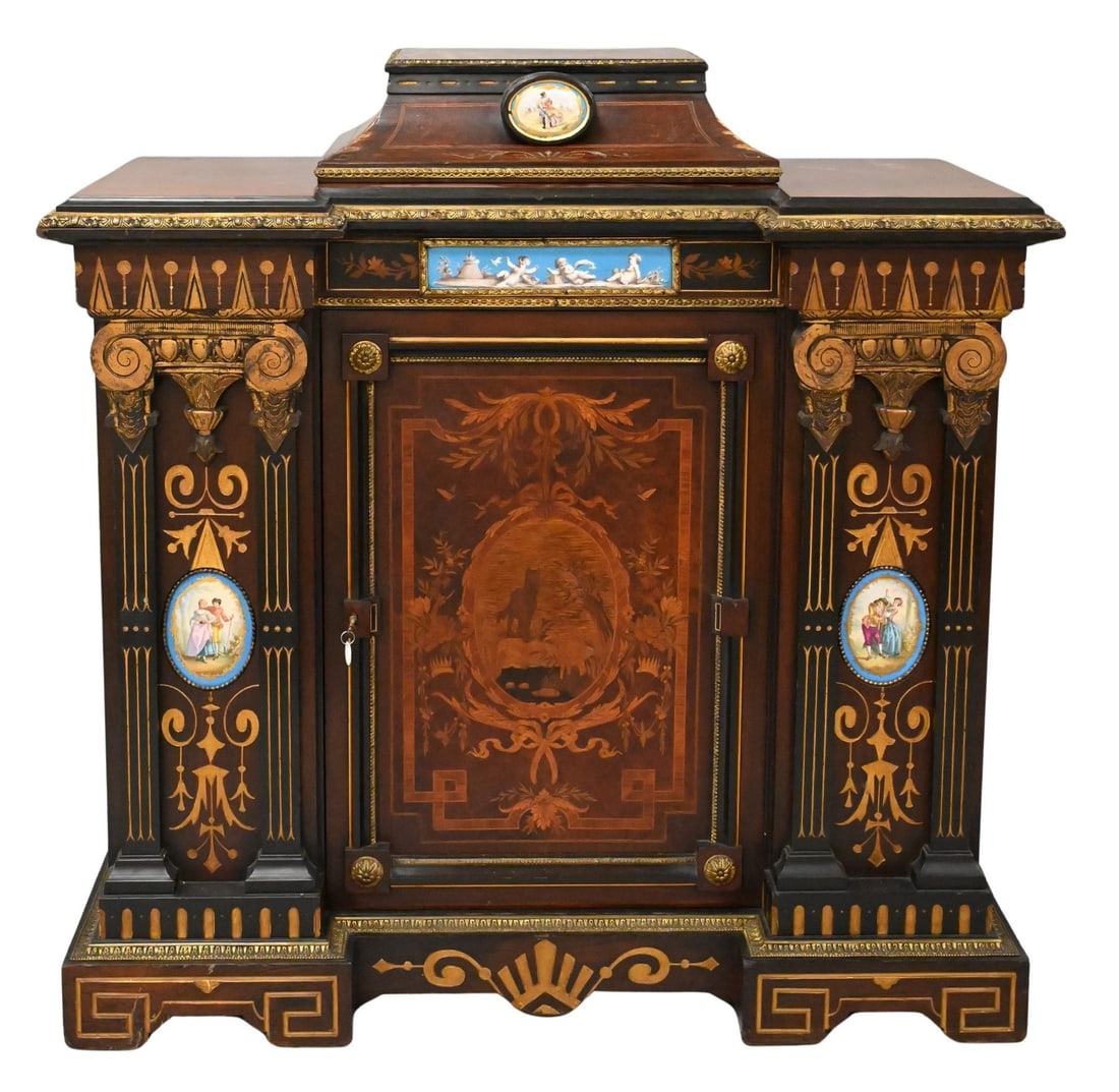 Renaissance Revival Rosewood Side Cabinet (1 of 7)