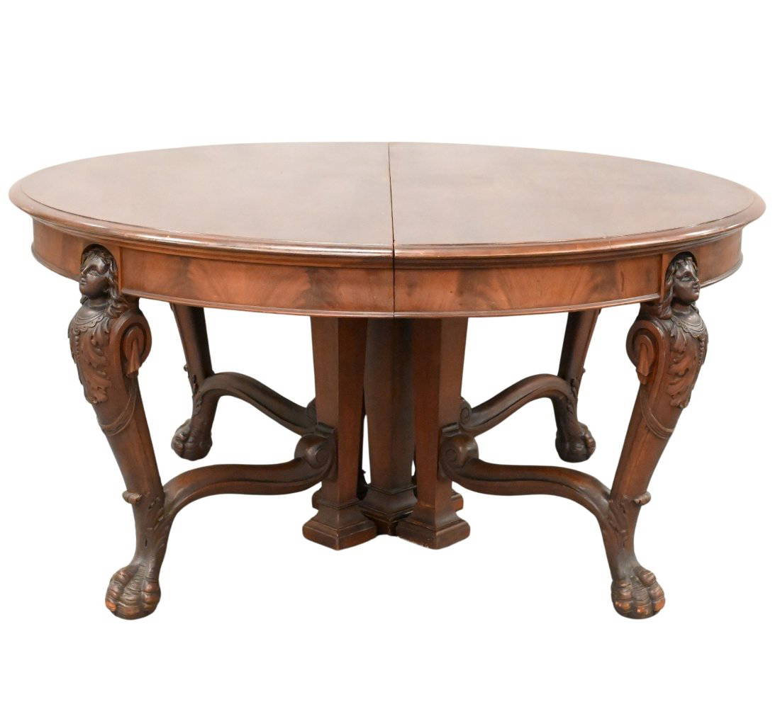 Victorian Mahogany Round Dining Table Auction
