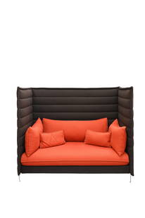 Ronan and Erwan Bouroullec "Vitra" Alcove Sofa: Ronan and Erwan Bouroullec "Vitra" Alcove Sofa height 53 1/2 inches, seat height 18 1/2 inches, width 60 inches