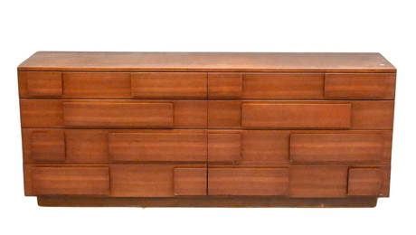 Gio Ponti for M.Singer & Sons Walnut Double Dresser