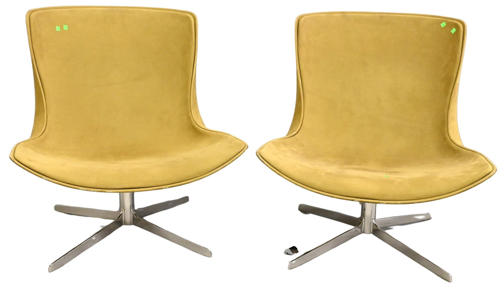 A Pair of Monica Forster for Bernhardt Design "Vika" Swivel Lounge Chairs (1 of 6)