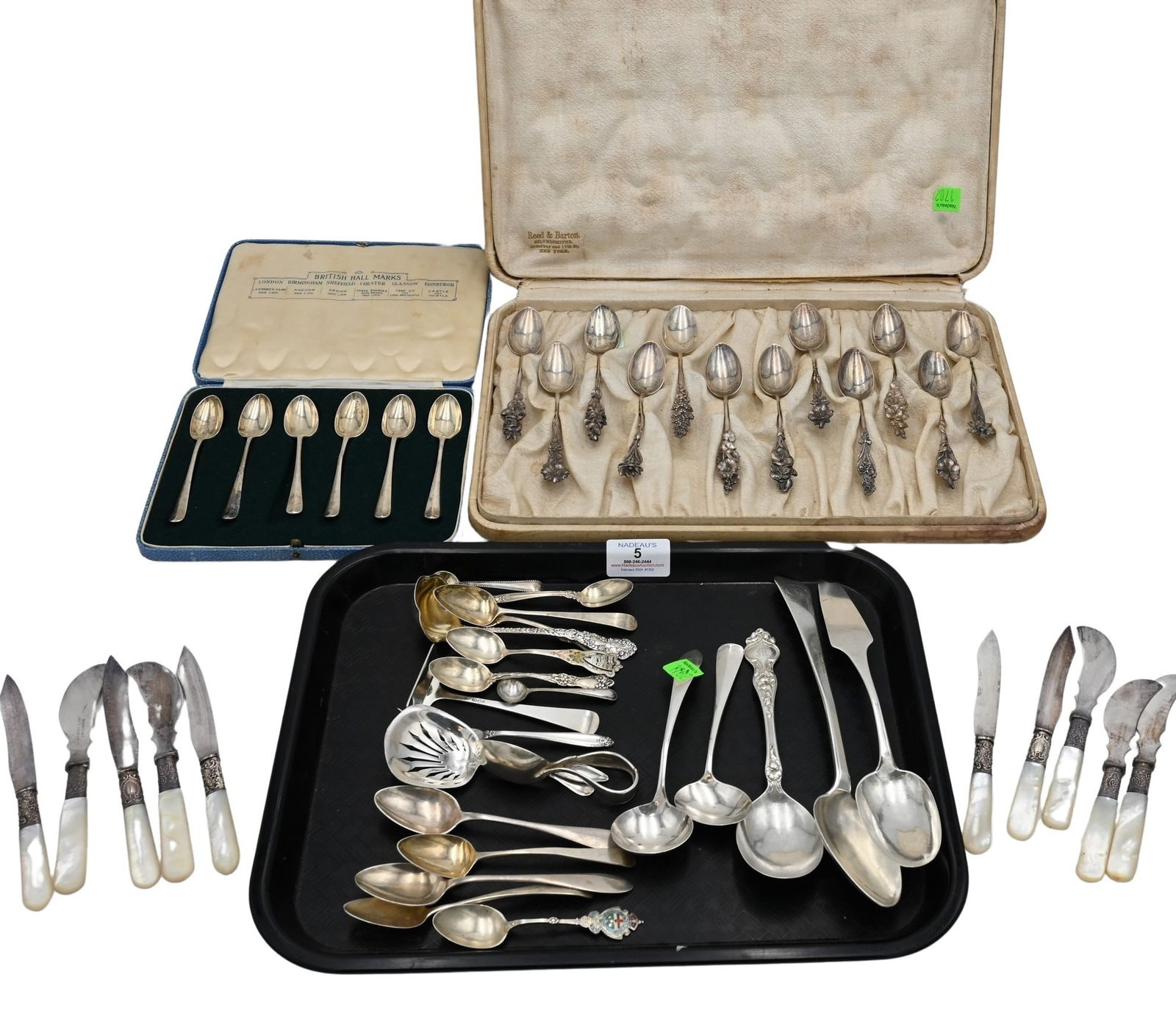 Tray Lot of Miscellaneous Silver Flatware (1 of 5)