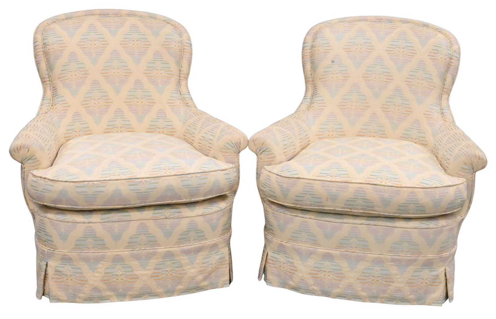 Pair of Custom Upholstered Lounge Chairs (1 of 4)