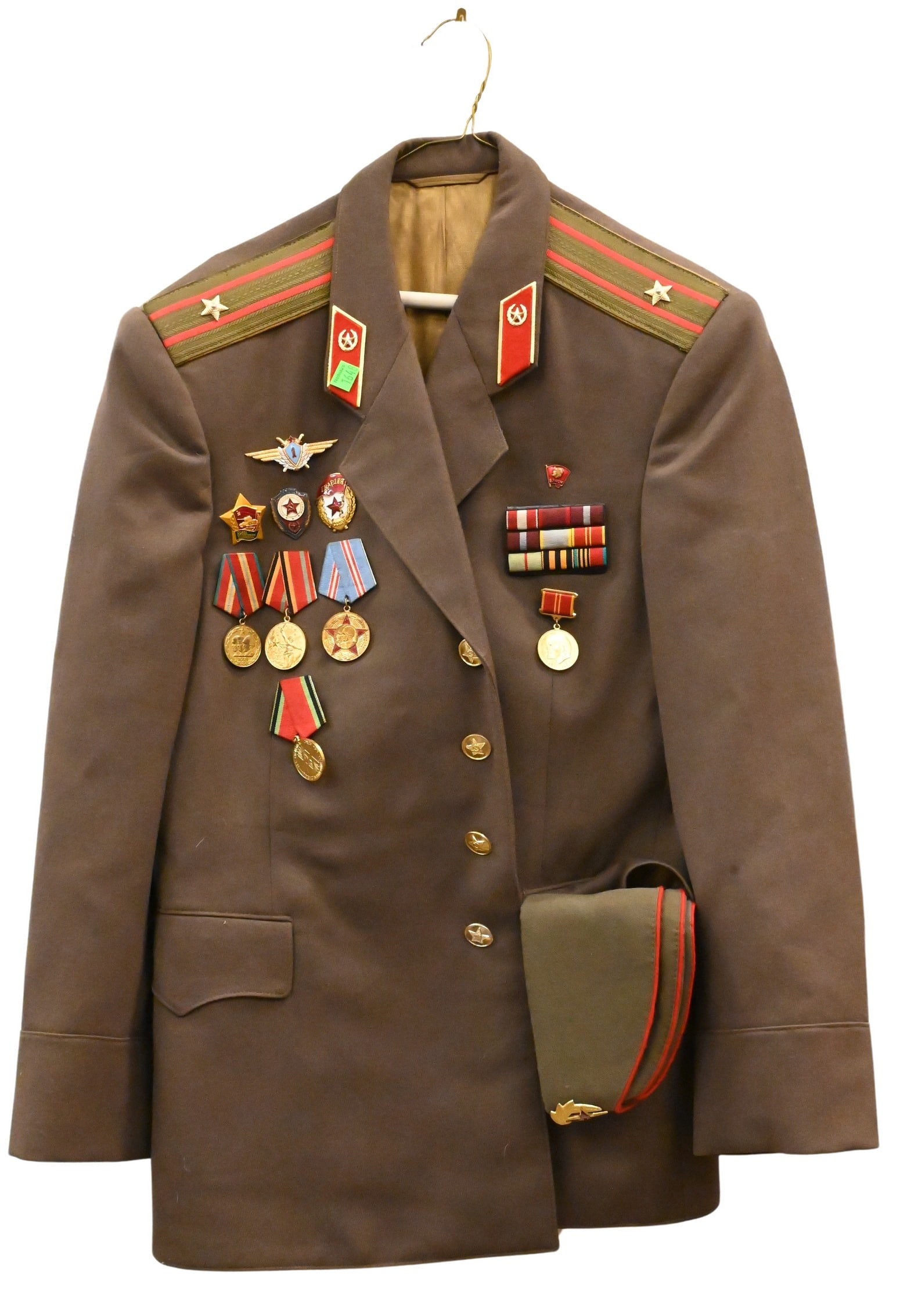 Russian Military Major Jacket and Hat with Medals (1 of 5)