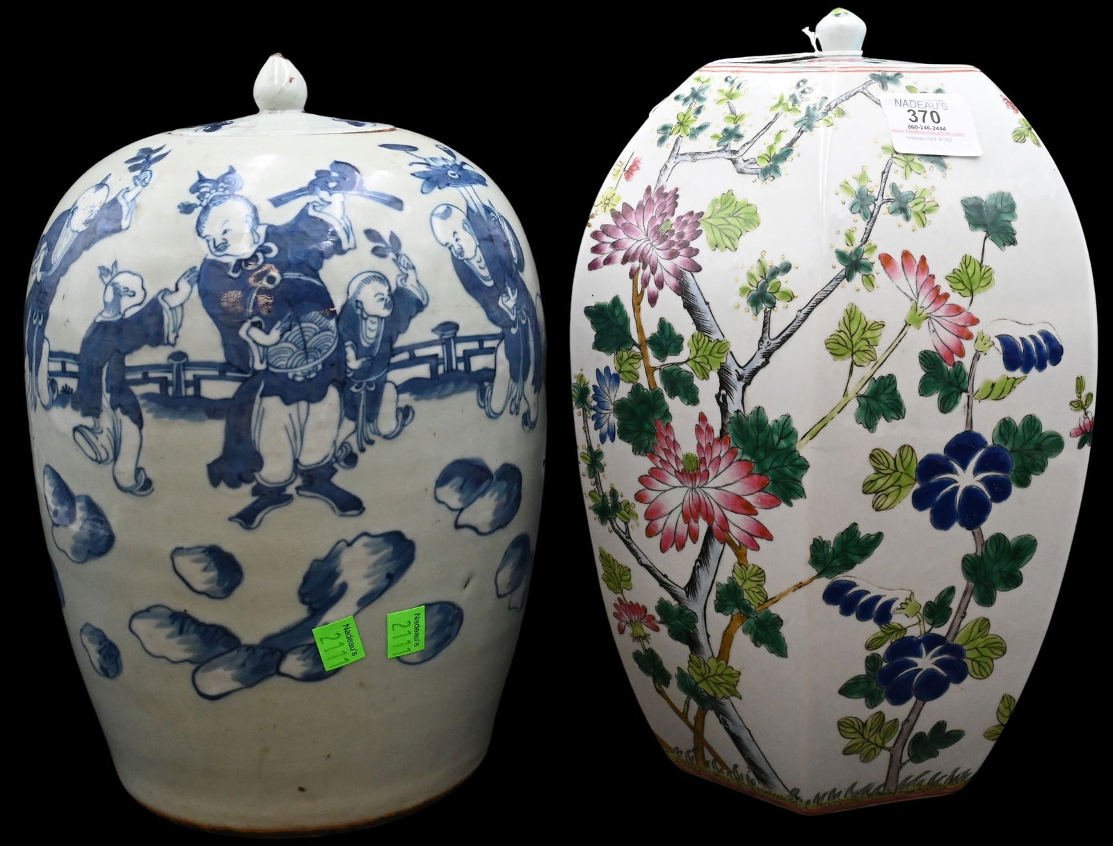 Two Chinese Porcelain Jars (1 of 8)