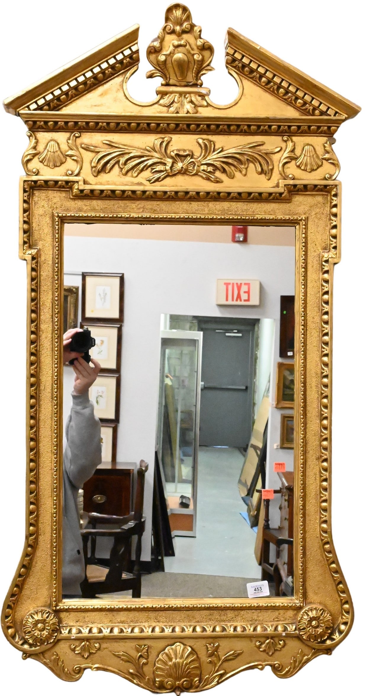 George III Style Gilt Decorated Mirror (1 of 6)