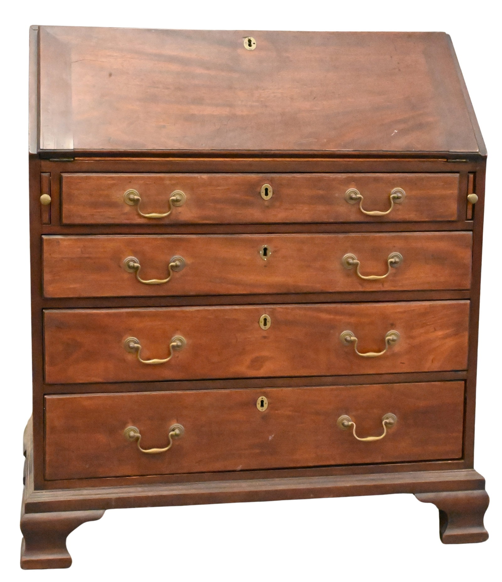 George III Mahogany Slant Front Desk (1 of 4)