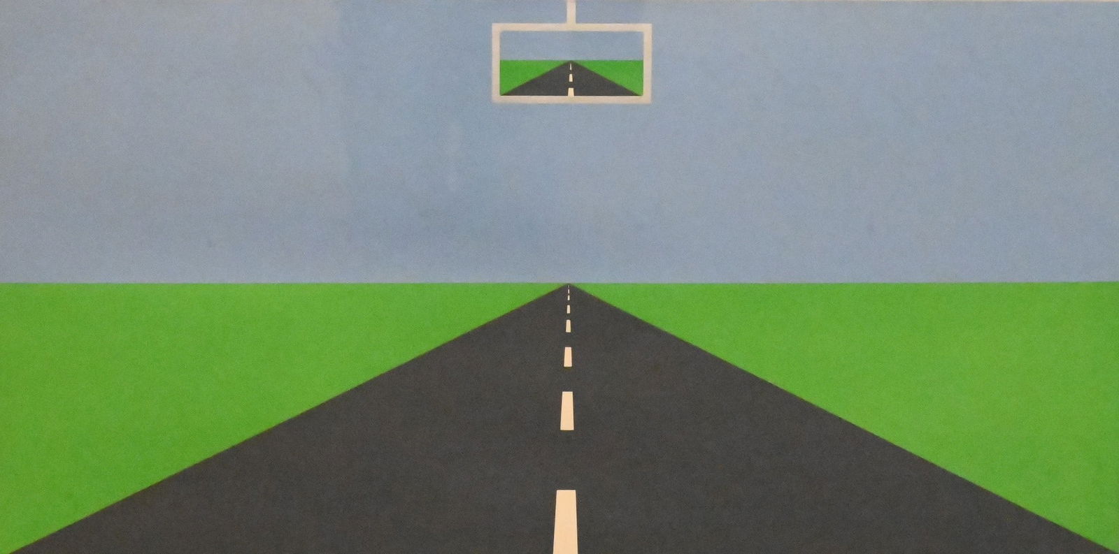 Patrick Hughes (British B.1939): Patrick Hughes (British B.1939) 'Deja Vu", 1976 Silkscreen, artist proof 3/10 Signed lower right "__76" Sight size 27" x 40"