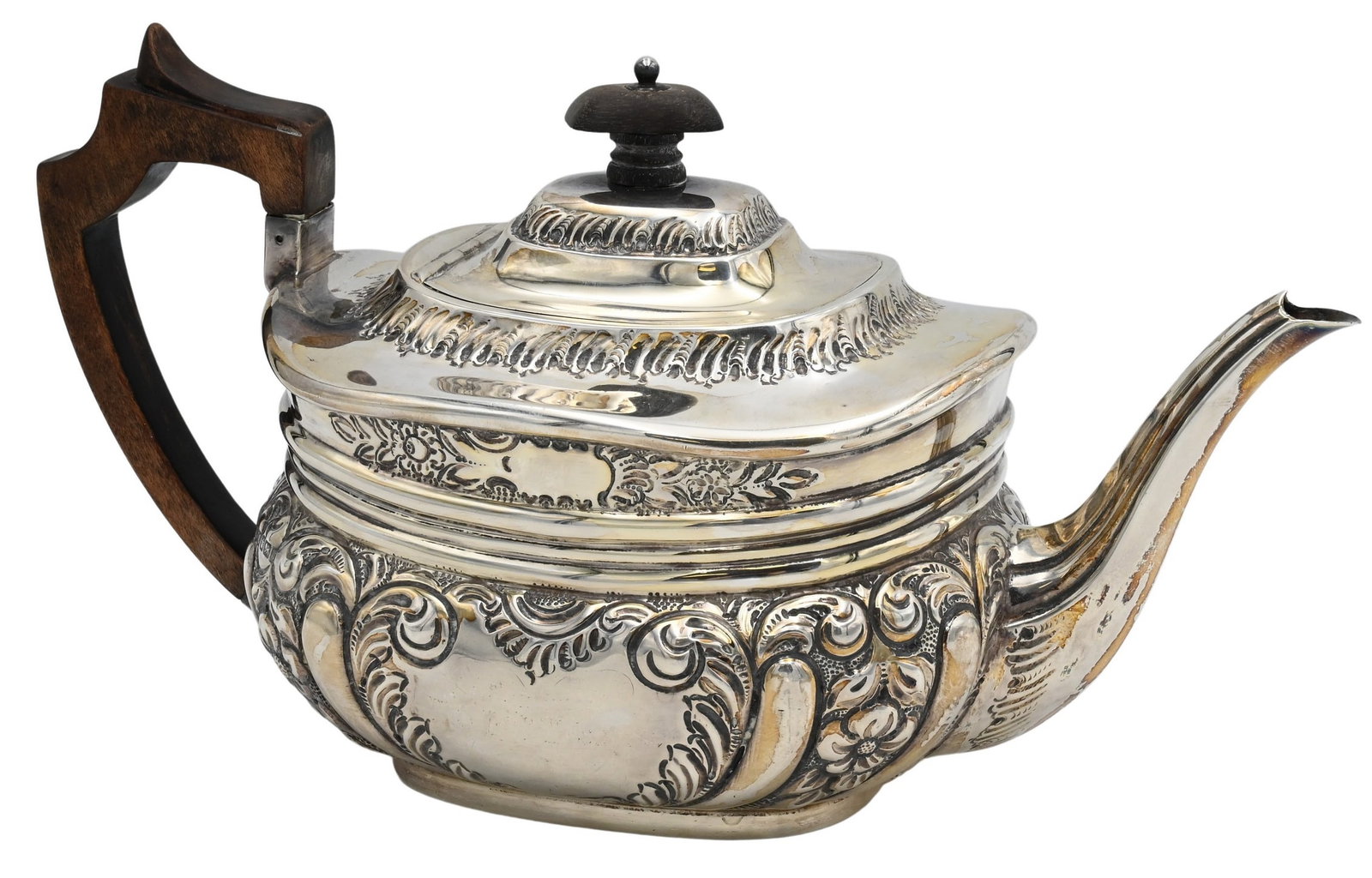 English Sterling Silver Teapot (1 of 4)
