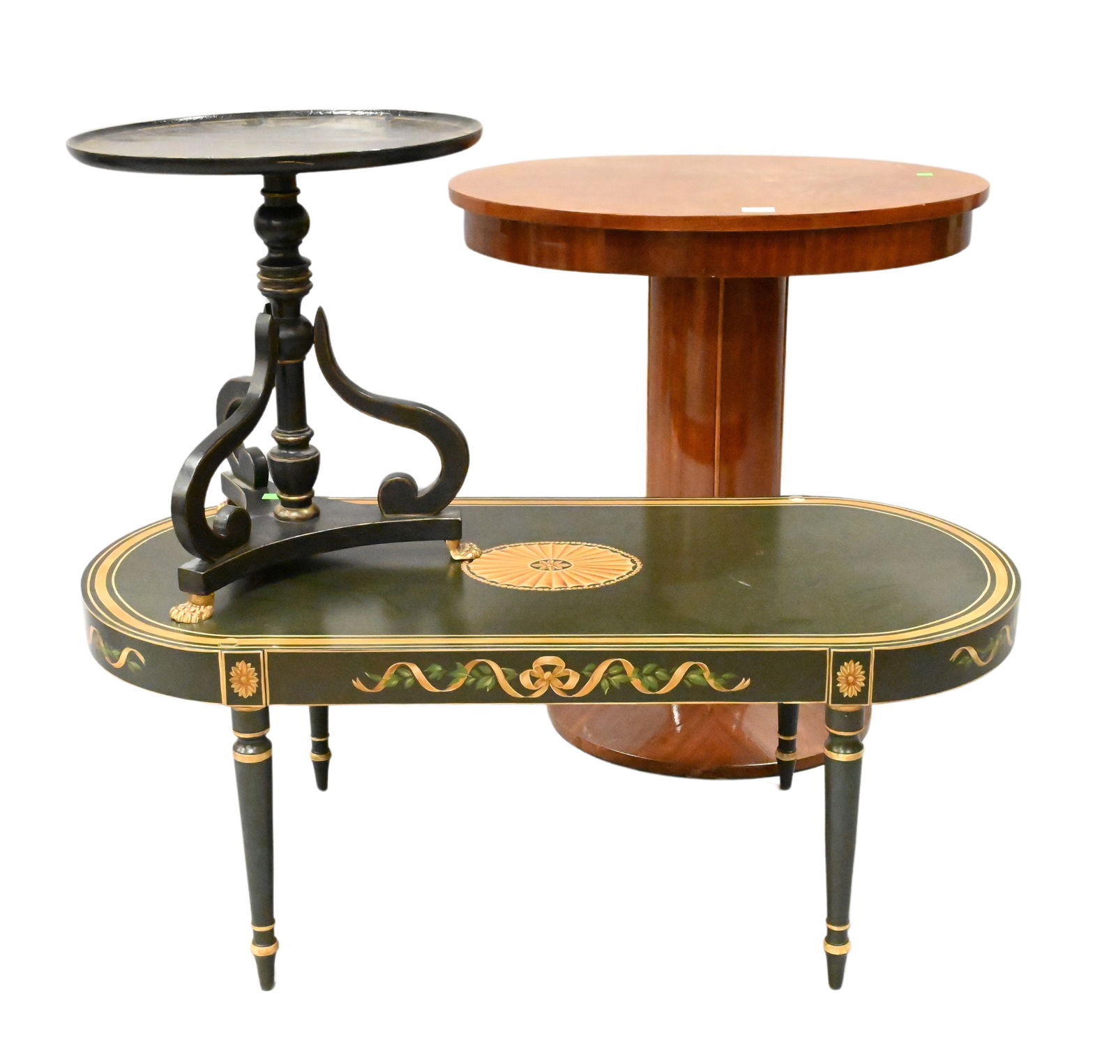 Two Tables along with Neoclassical Style Coffee Table (1 of 4)