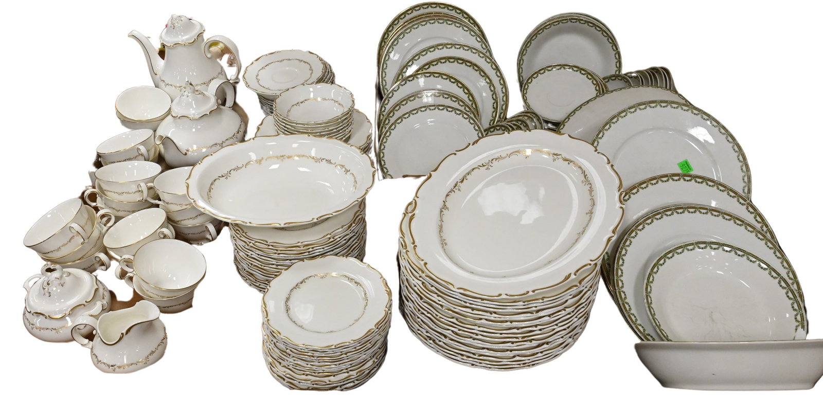 Two Porcelain Dinnerware Services (1 of 9)