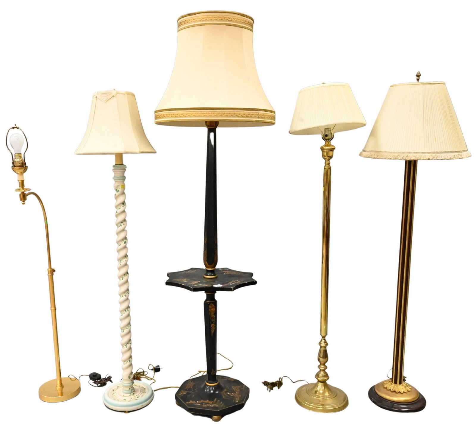 Group of Five Floor Lamps (1 of 5)