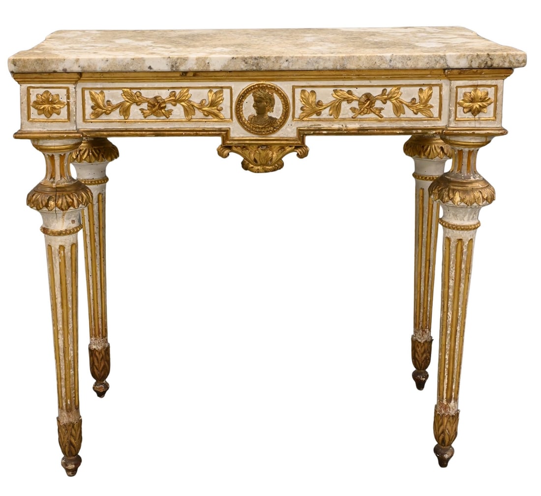 Italian Carved Giltwood Console Table (1 of 7)
