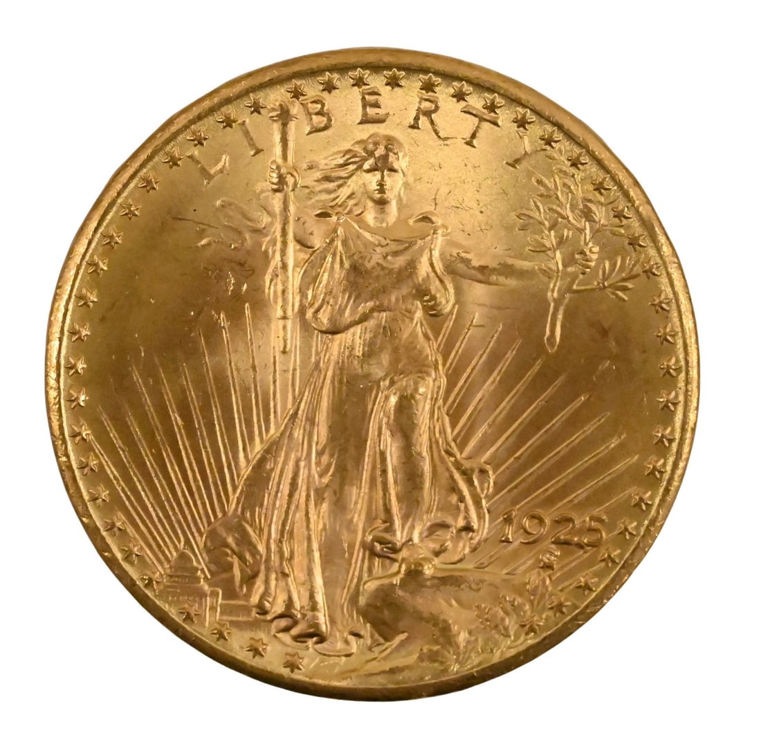 1925 $20 Saint Gaudens Choice UNC (1 of 2)