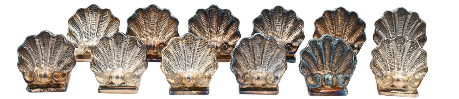 Set of 12 Christofle Shell Form Place Card Holders (1 of 7)