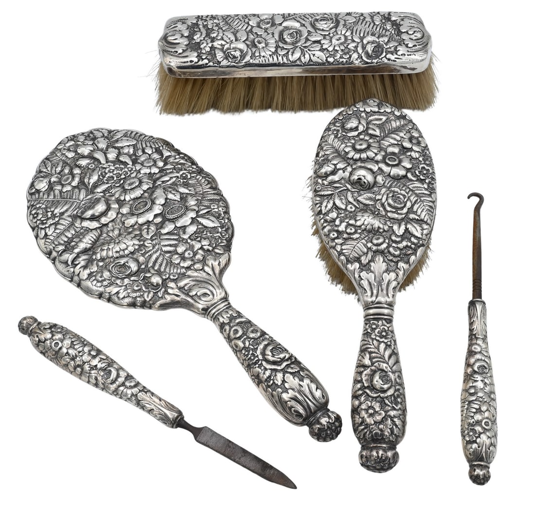 Tiffany and Company Sterling Silver Dresser Set (1 of 5)