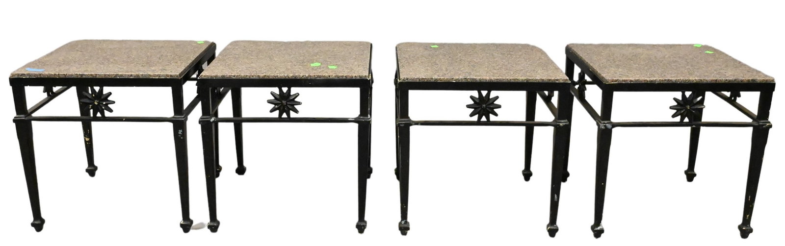 Five Iron and Granite Outdoor Tables (1 of 5)