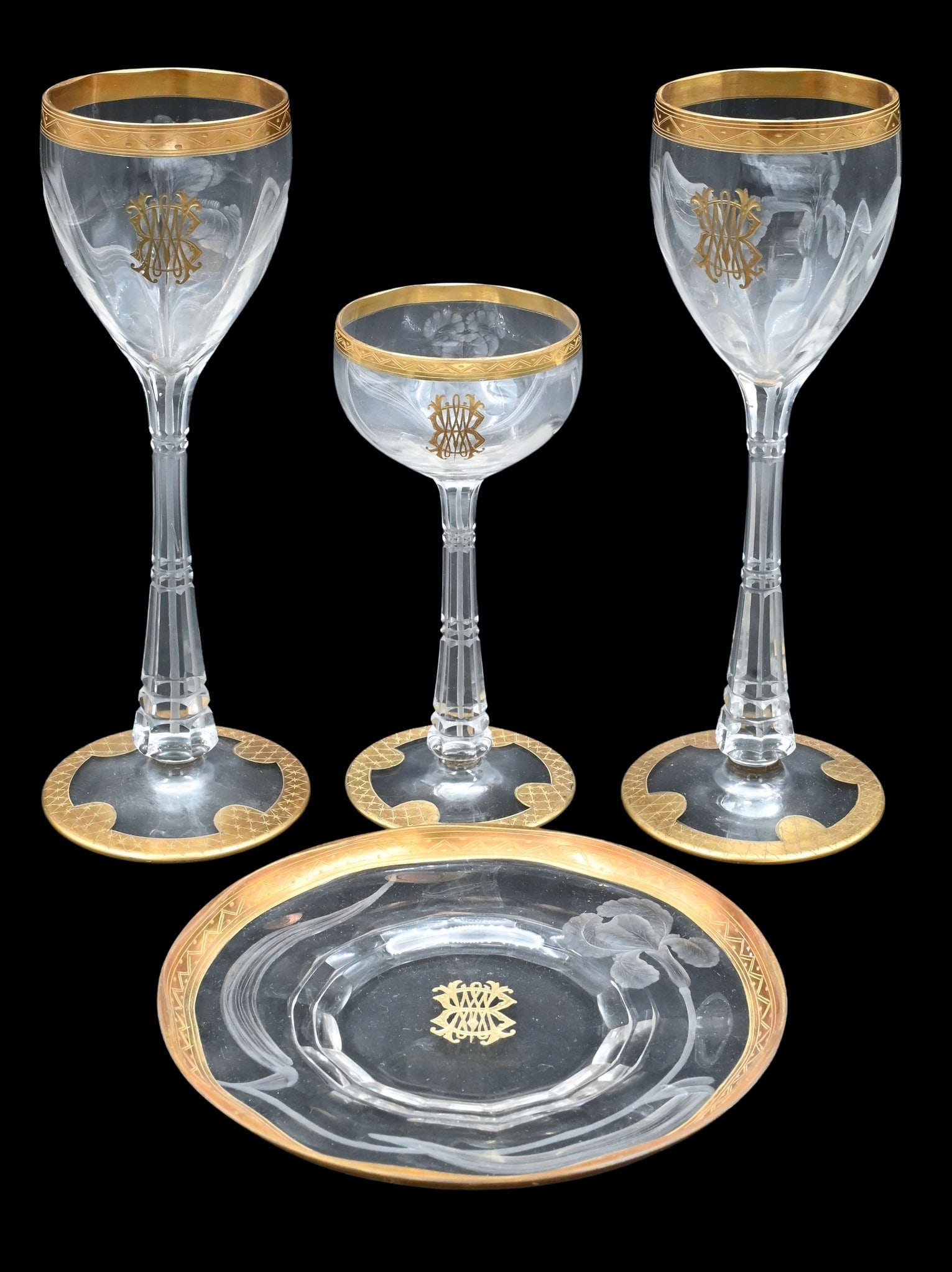 30 Piece `Moser Style Liqueur Stemware Set (1 of 7)