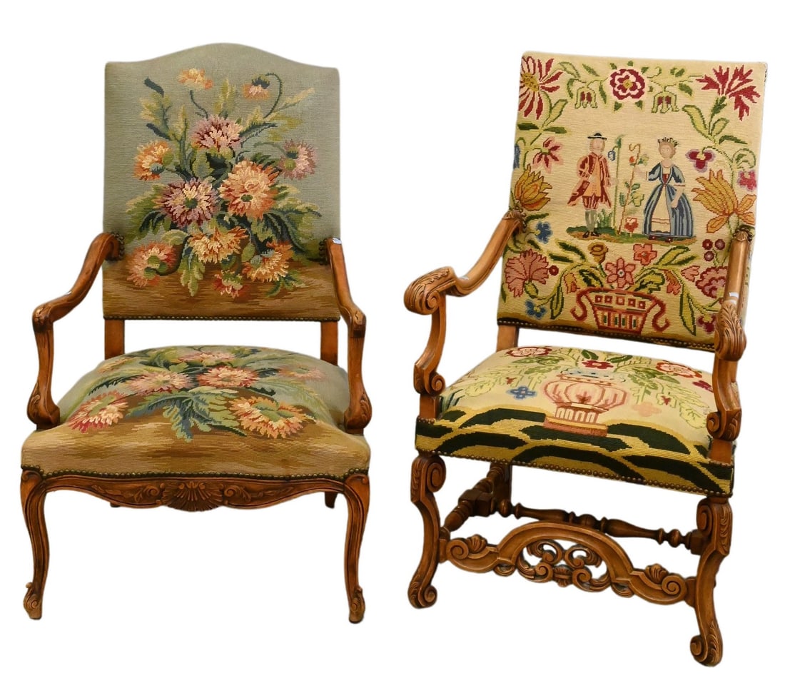 Two Continental Style Open Armchairs (1 of 5)