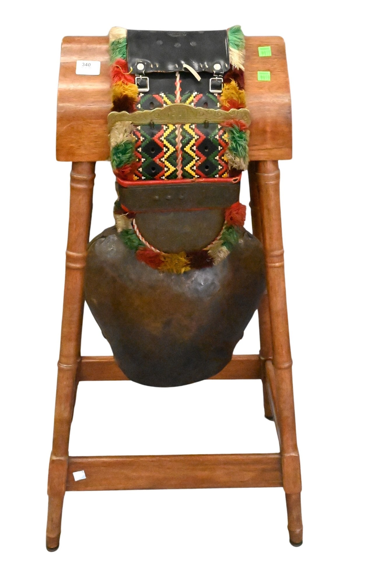 Swiss Alpine Cow Bell on Stand (1 of 4)