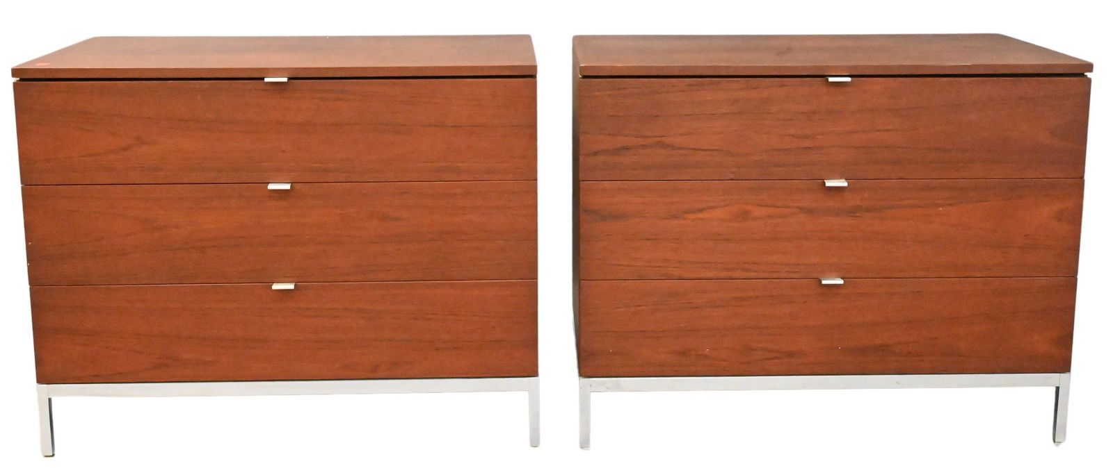 Pair of Knoll Three Drawer Chests (1 of 6)