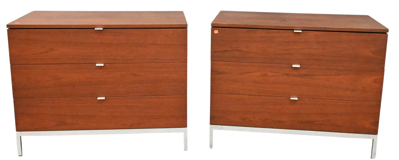 Pair of Knoll Three Drawer Chests (1 of 6)