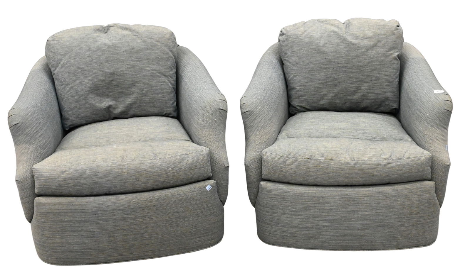 Pair of Sherrill Swivel Easy Chairs (1 of 5)