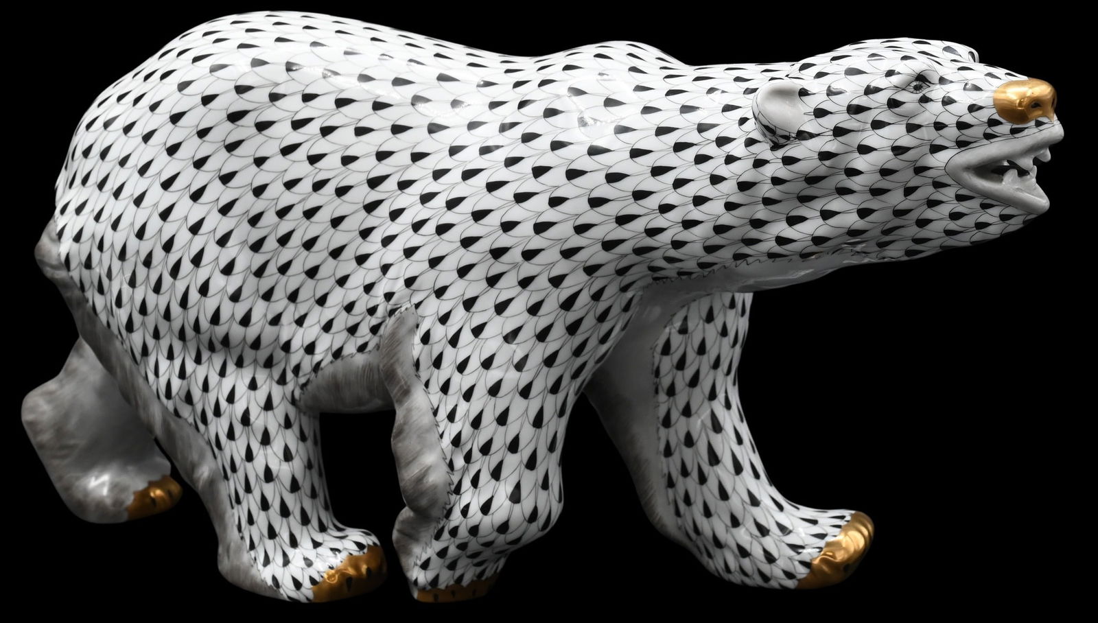 Herend Porcelain Large Polar Bear (1 of 6)