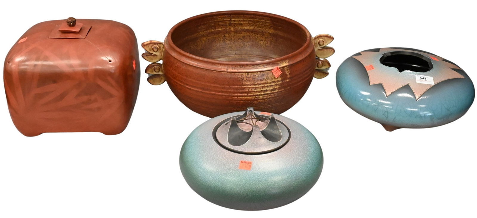 Group of Four Pottery and Stoneware (1 of 6)