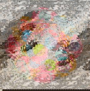 Alan Shields (American 1944-2005): Alan Shields (American 1944-2005) "Rickey", 1978 Mixed media, relief, embossing, serigraph on handmade paper, edition 3/6 Signed and dated lower center Alan Shields '78 30" x 30" Provenance: Stroock &