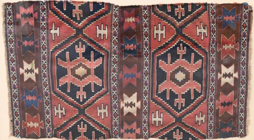 Small Turkish Kilim Bagface Rug