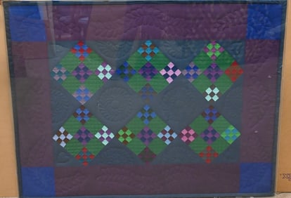Amish Nine Patch Crib Quilt