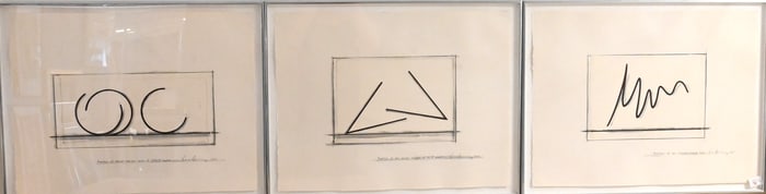 Three: Bernar Venet (French B.1941) from Line, Arc, Angle Suite