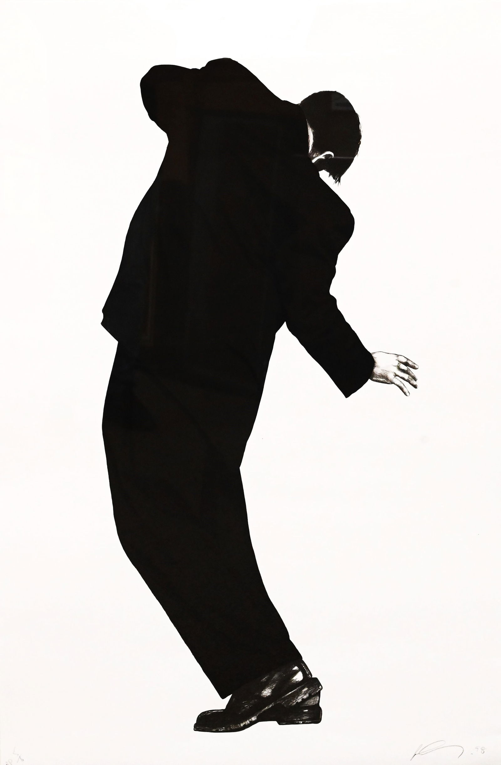 Robert Longo (American B. 1953): Robert Longo (American B. 1953) Men in the Cities, 1998 Lithograph, edition 120 5/6 Artist Proof Pencil signed and dated lower right and editioned lower left 46" x 30" Provenance: Stroock & Stroock &